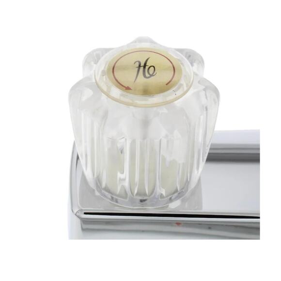 Road & Home Chrome Double Handle Low-Arc Kitchen Faucet w/Deck Plate [C7] - Picture 3 of 16